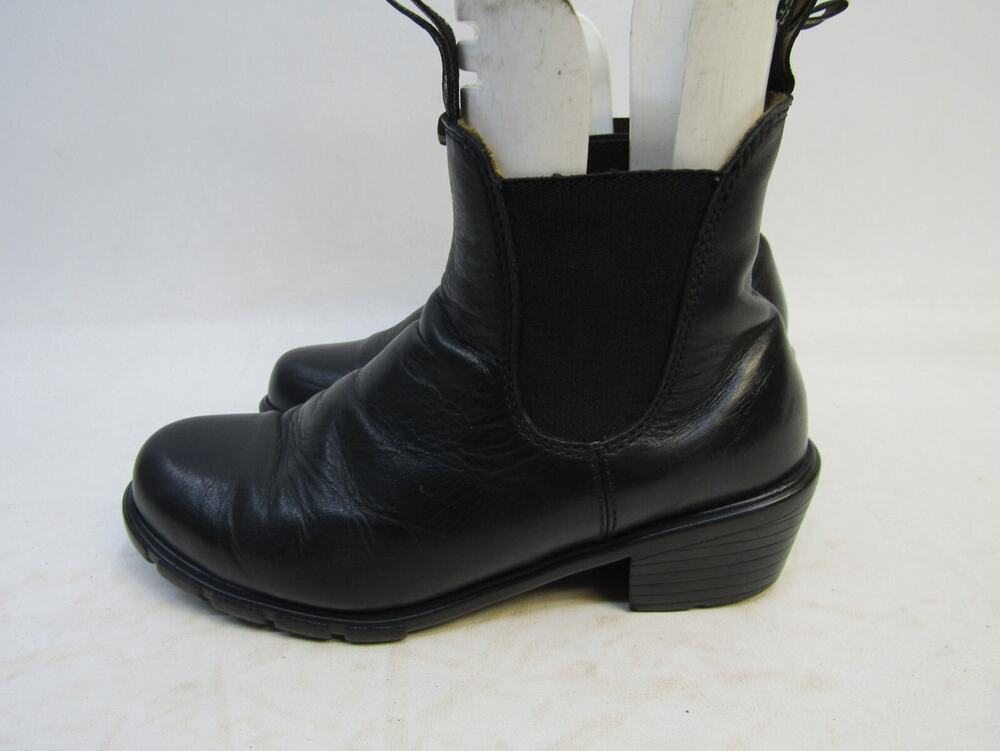 Blundstone Womens Size 3.5 UK / 6.5 US Black Leather Chelsea Ankle Boots Bootie